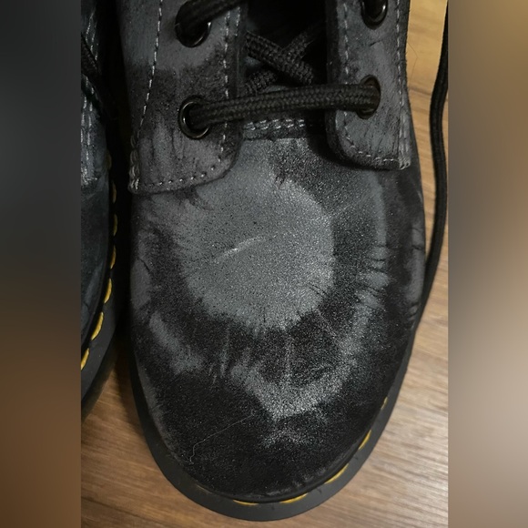 Black and grey tie die doc martens with box size 8 - Picture 4 of 5